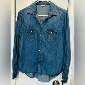Aeropostale Blue Denim Long Sleeve Shirt